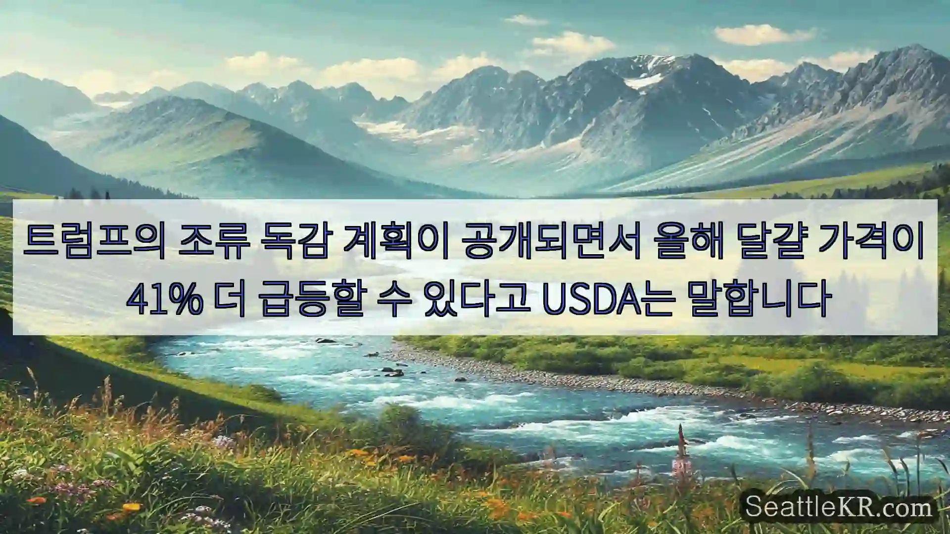 트럼프의 조류 독감 계획이 공개되면서 올해 달걀 가격이 41% 더 급등할 수 있다고