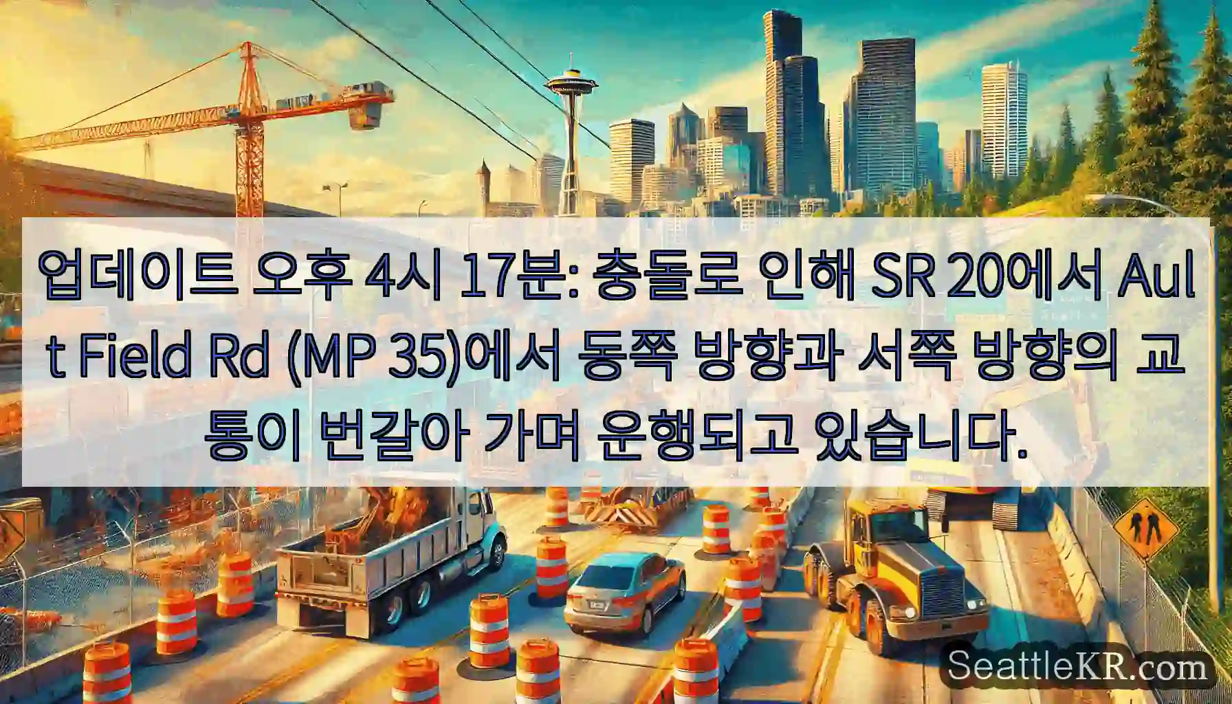 업데이트 오후 4시 17분: 충돌로 인해 SR 20에서 Ault Field Rd (MP