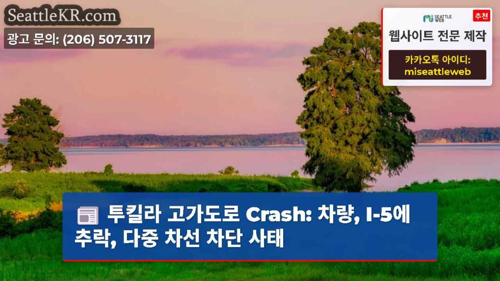 투킬라 고가도로 Crash: 차량, I-5에 추락, 다중 차선 차단 사태