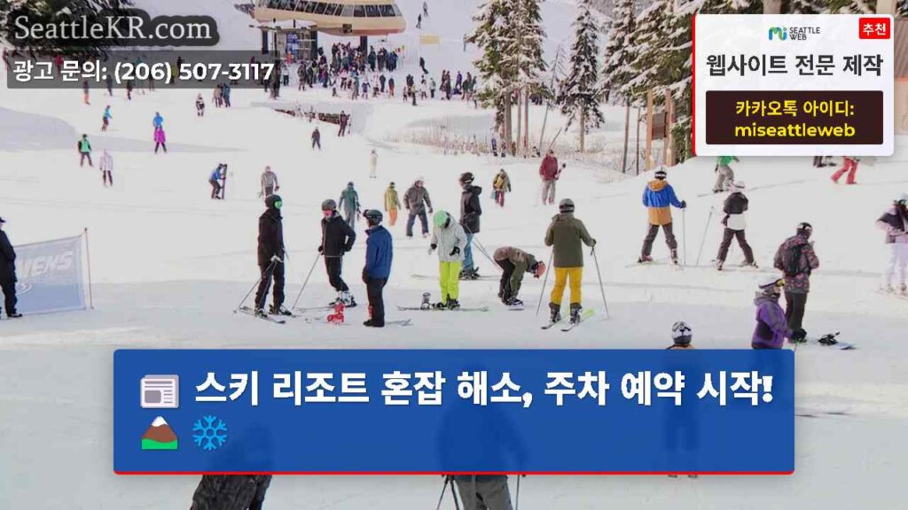 스키 리조트 혼잡 해소, 주차 예약 시작! 🏔️❄️