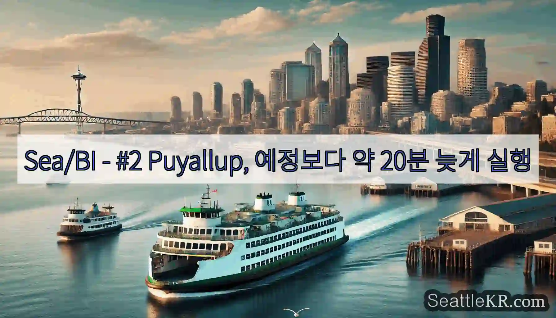 Sea/BI - #2 Puyallup, 예정보다 약 20분 늦게 실행