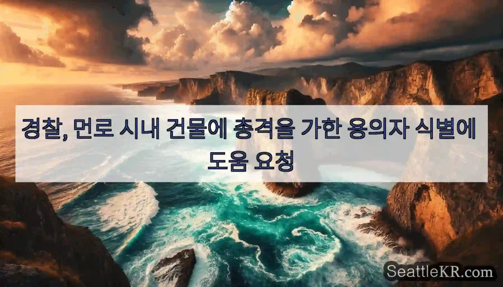 경찰, 먼로 시내 건물에 총격을 가한 용의자 식별에 도움 요청