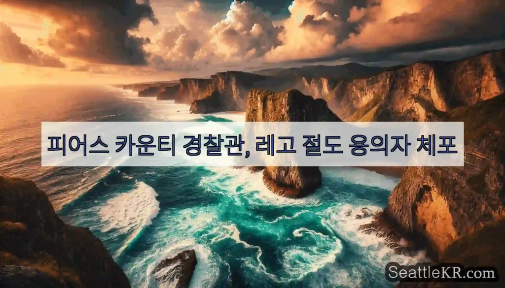 피어스 카운티 경찰관, 레고 절도 용의자 체포