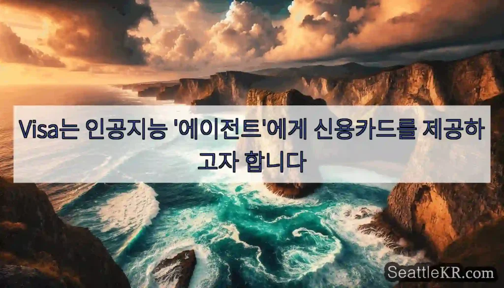 Visa는 인공지능 '에이전트'에게 신용카드를 제공하고자 합니다