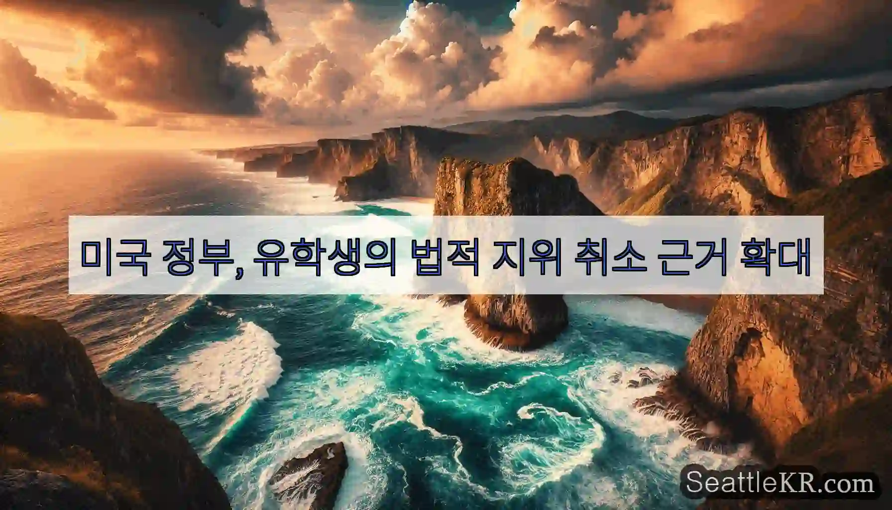 미국 정부, 유학생의 법적 지위 취소 근거 확대