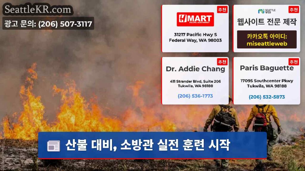 산불 대비, 소방관 실전 훈련 시작