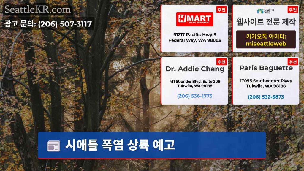 시애틀 폭염 상륙 예고