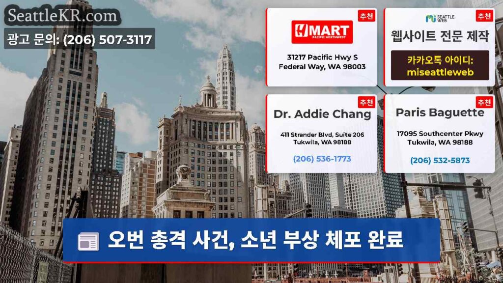 오번 총격 사건, 소년 부상 체포 완료