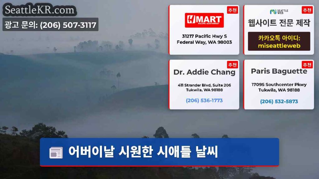 어버이날 시원한 시애틀 날씨
