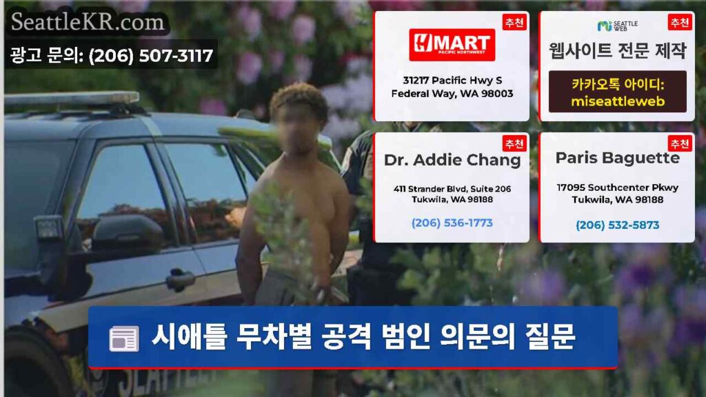 시애틀 무차별 공격 범인 의문의 질문