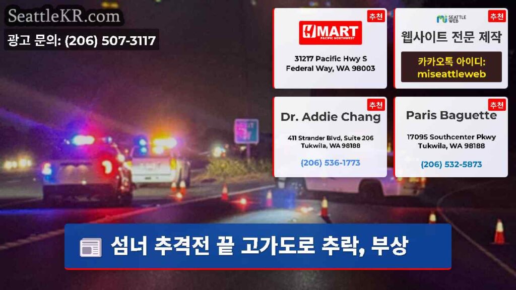 섬너 추격전 끝 고가도로 추락, 부상