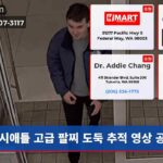 시애틀 고급 팔찌 도둑 추적 영상 공개