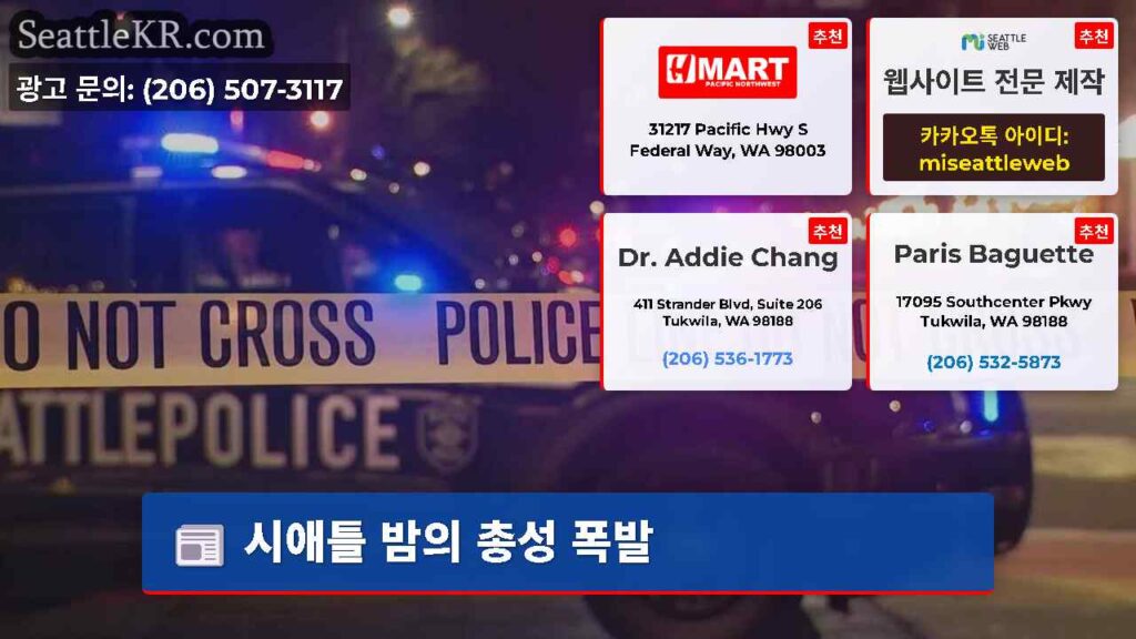 시애틀 밤의 총성 폭발