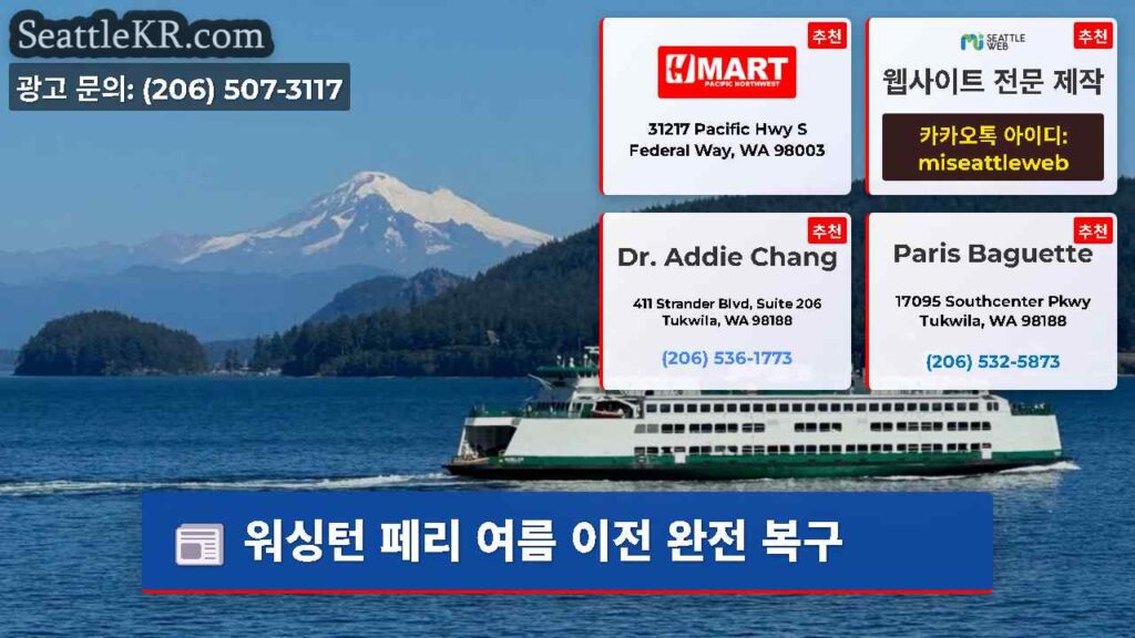워싱턴 페리 여름 이전 완전 복구