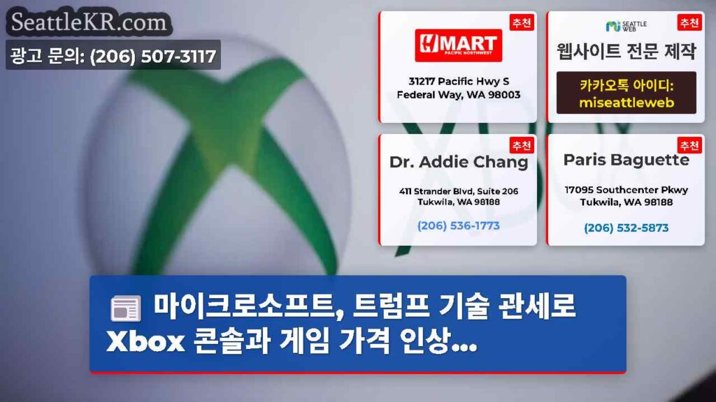 마이크로소프트, 트럼프 기술 관세로 Xbox 콘솔과 게임 가격 인상...