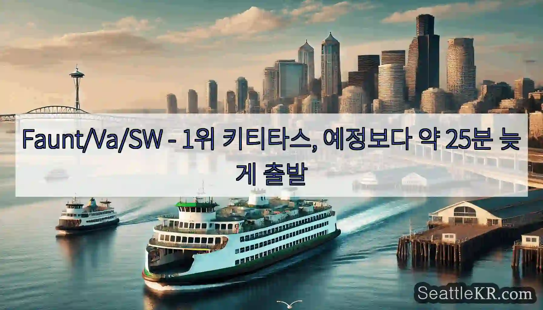 Faunt/Va/SW - 1위 키티타스, 예정보다 약 25분 늦게 출발