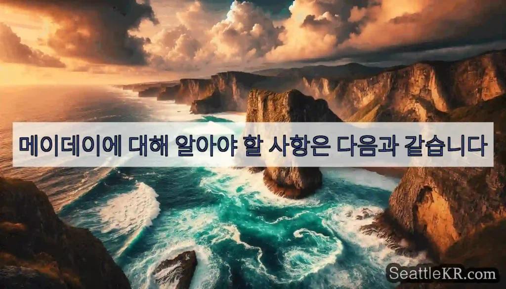 메이데이에 대해 알아야 할 사항은 다음과 같습니다