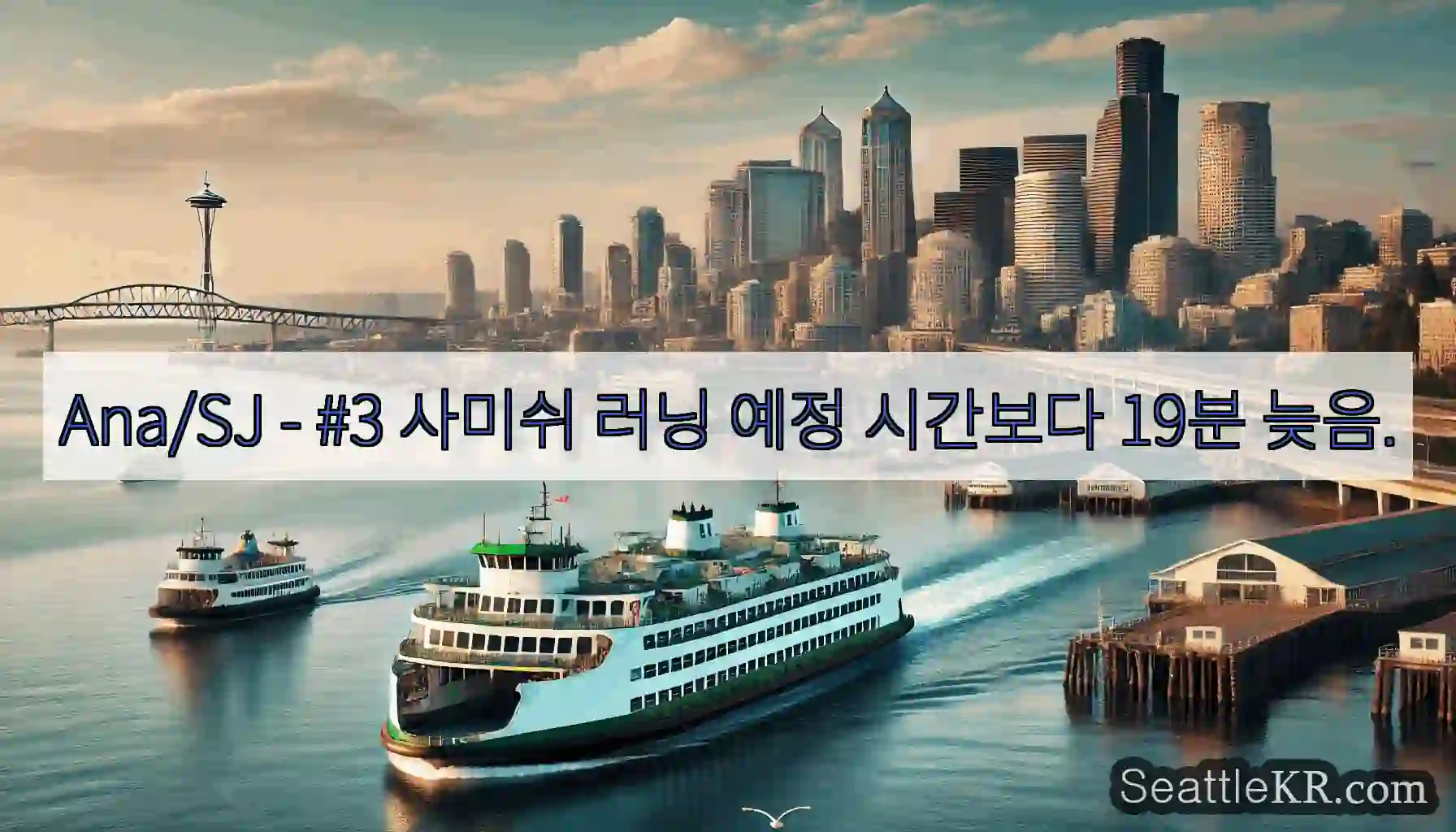 Ana/SJ - #3 사미쉬 러닝 예정 시간보다 19분 늦음.