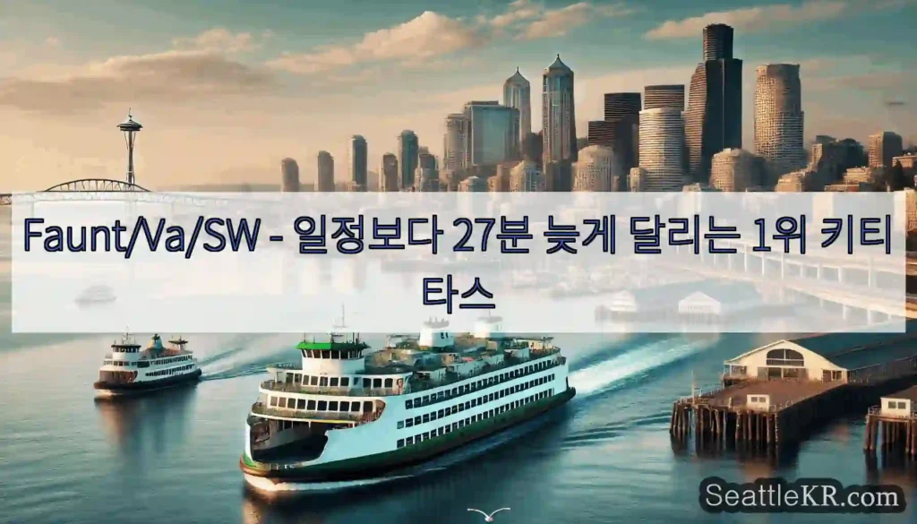 Faunt/Va/SW - 일정보다 27분 늦게 달리는 1위 키티타스