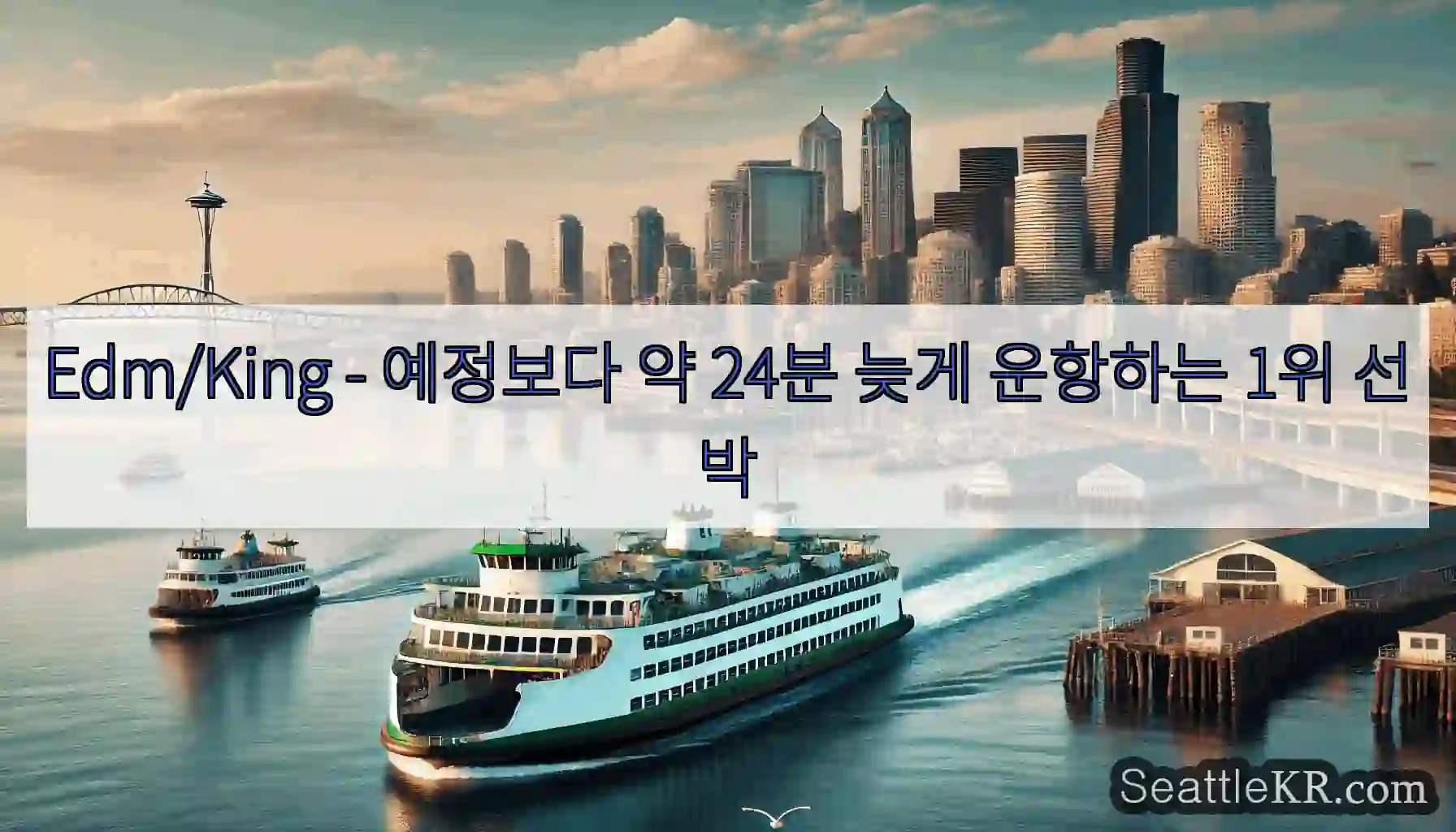 Edm/King - 예정보다 약 24분 늦게 운항하는 1위 선박