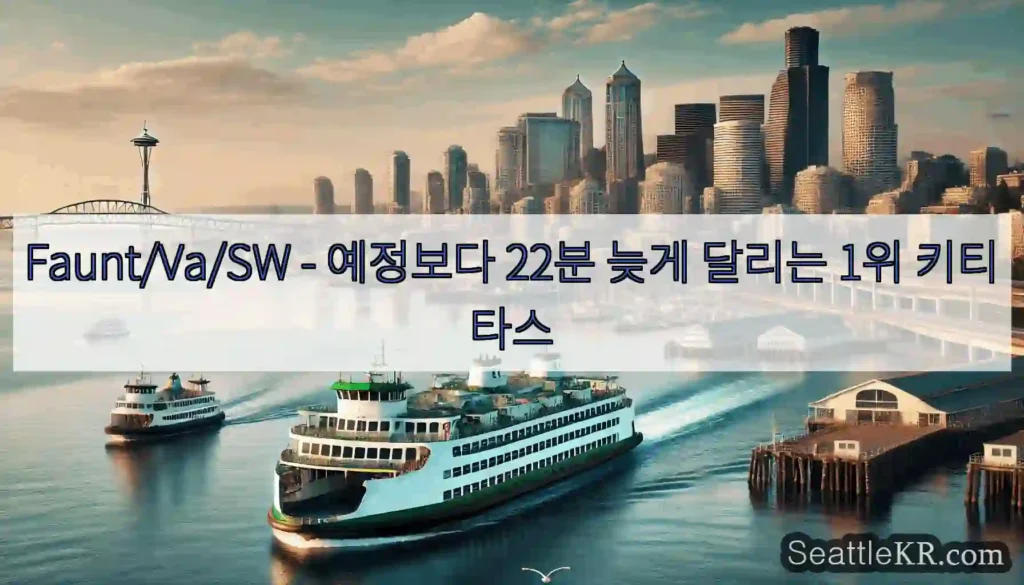 Faunt/Va/SW - 예정보다 22분 늦게 달리는 1위 키티타스
