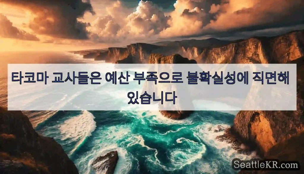 타코마 교사들은 예산 부족으로 불확실성에 직면해 있습니다