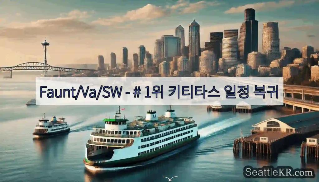 Faunt/Va/SW - # 1위 키티타스 일정 복귀