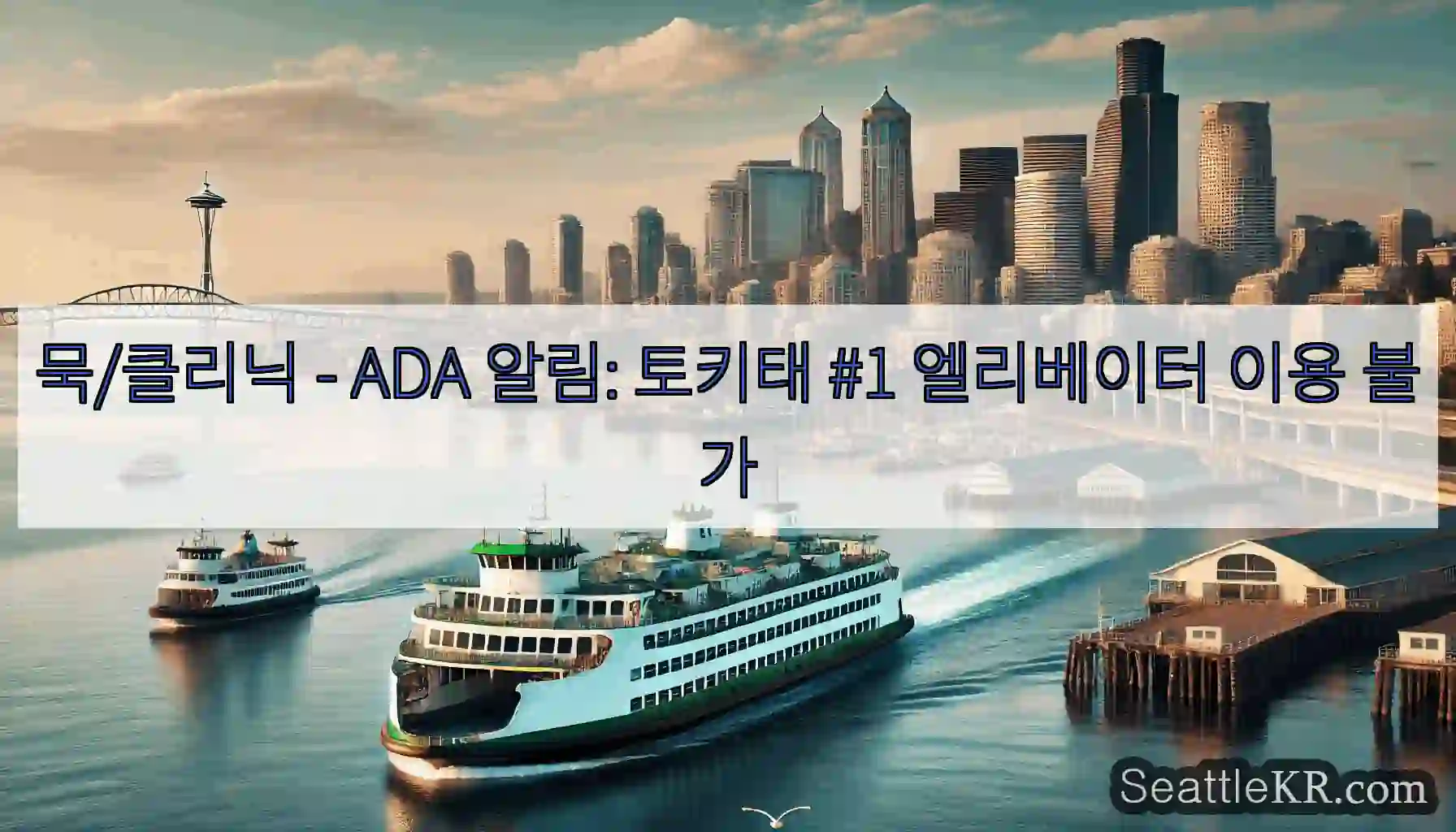 묵/클리닉 - ADA 알림: 토키태 #1 엘리베이터 이용 불가