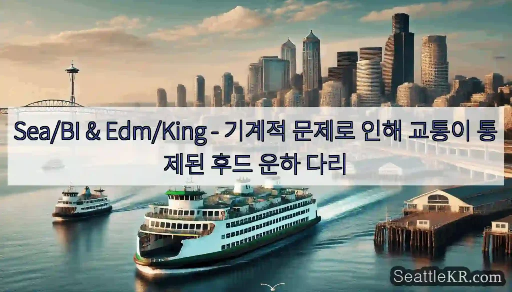 Sea/BI & Edm/King - 기계적 문제로 인해 교통이 통제된 후드 운하 다리