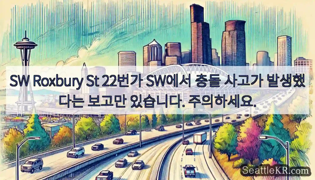 SW Roxbury St 22번가 SW에서 충돌 사고가 발생했다는 보고만 있습니다.