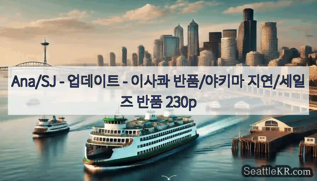 Ana/SJ - 업데이트 - 이사콰 반품/야키마 지연/세일즈 반품 230p