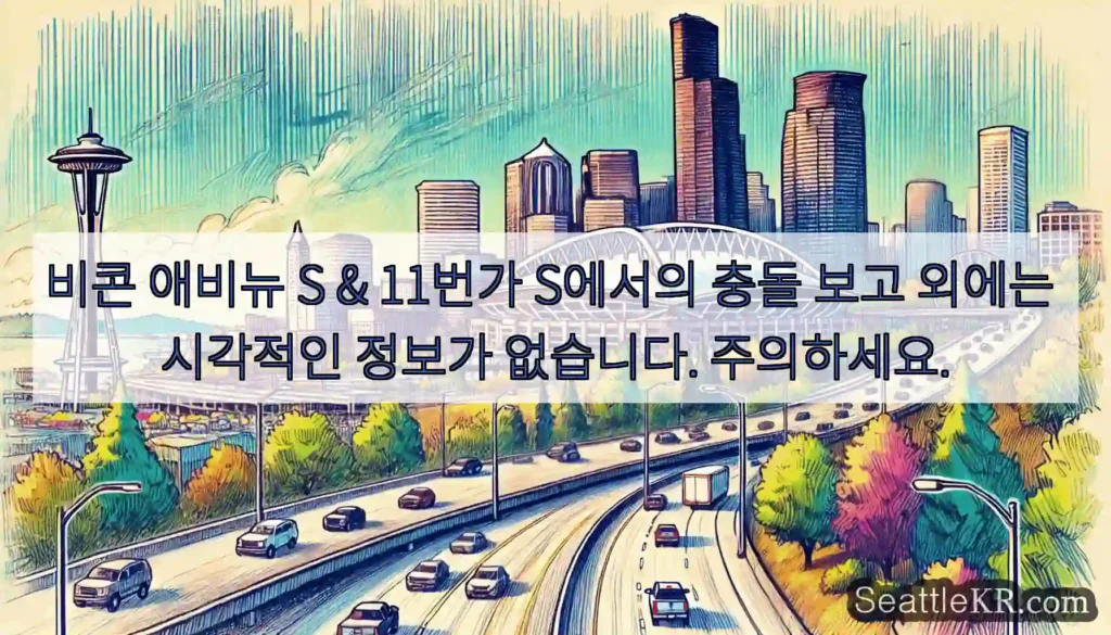 비콘 애비뉴 S & 11번가 S에서의 충돌 보고 외에는 시각적인 정보가 없습니다.