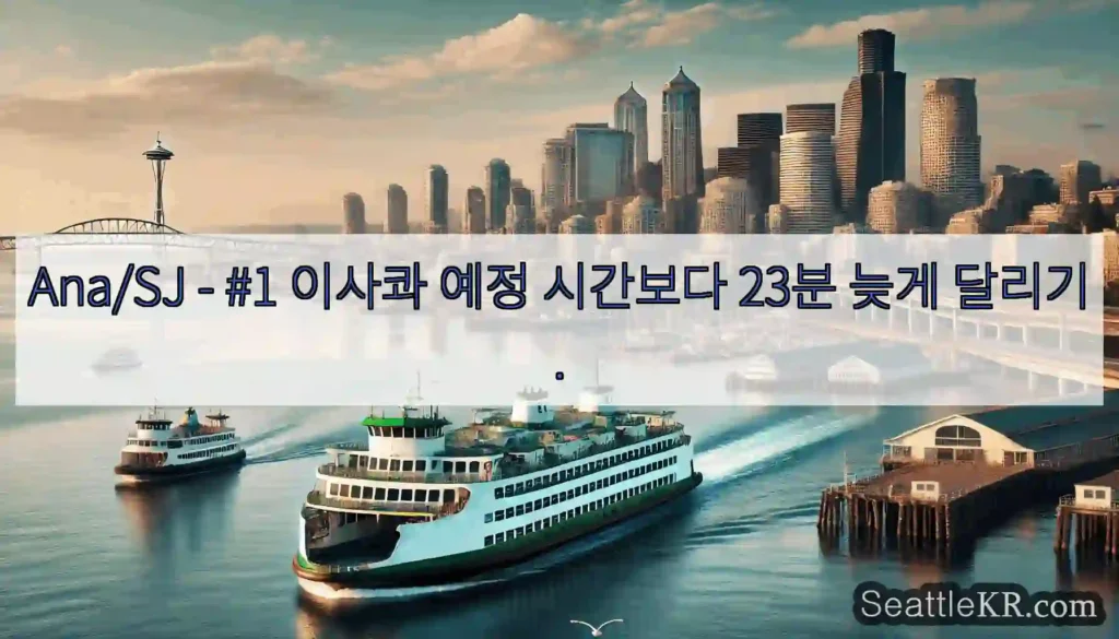 Ana/SJ - #1 이사콰 예정 시간보다 23분 늦게 달리기.