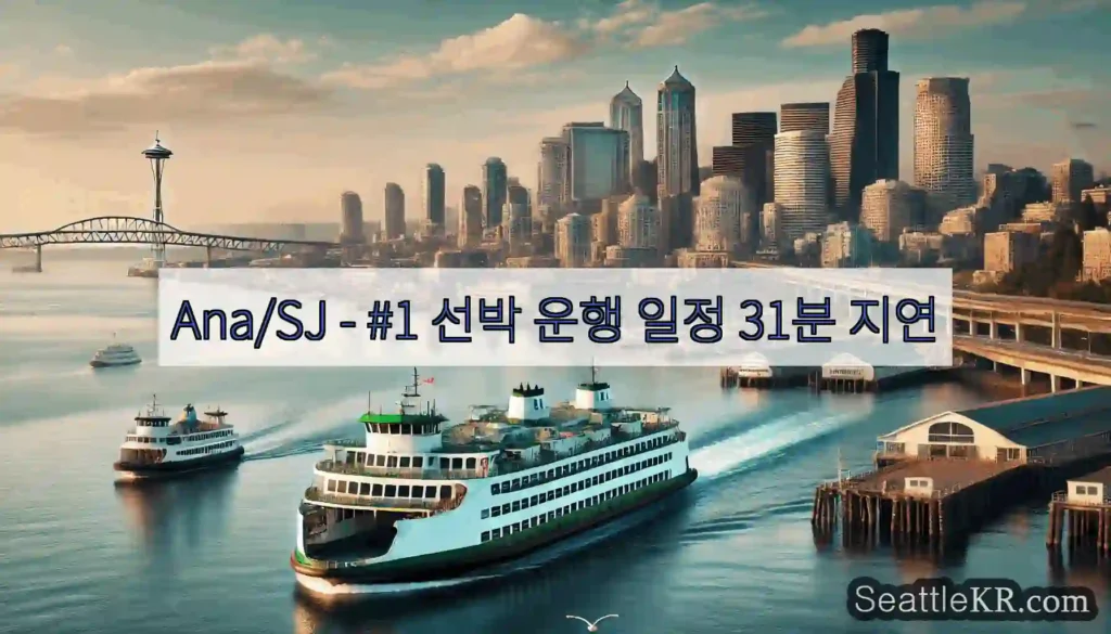 Ana/SJ - #1 선박 운행 일정 31분 지연