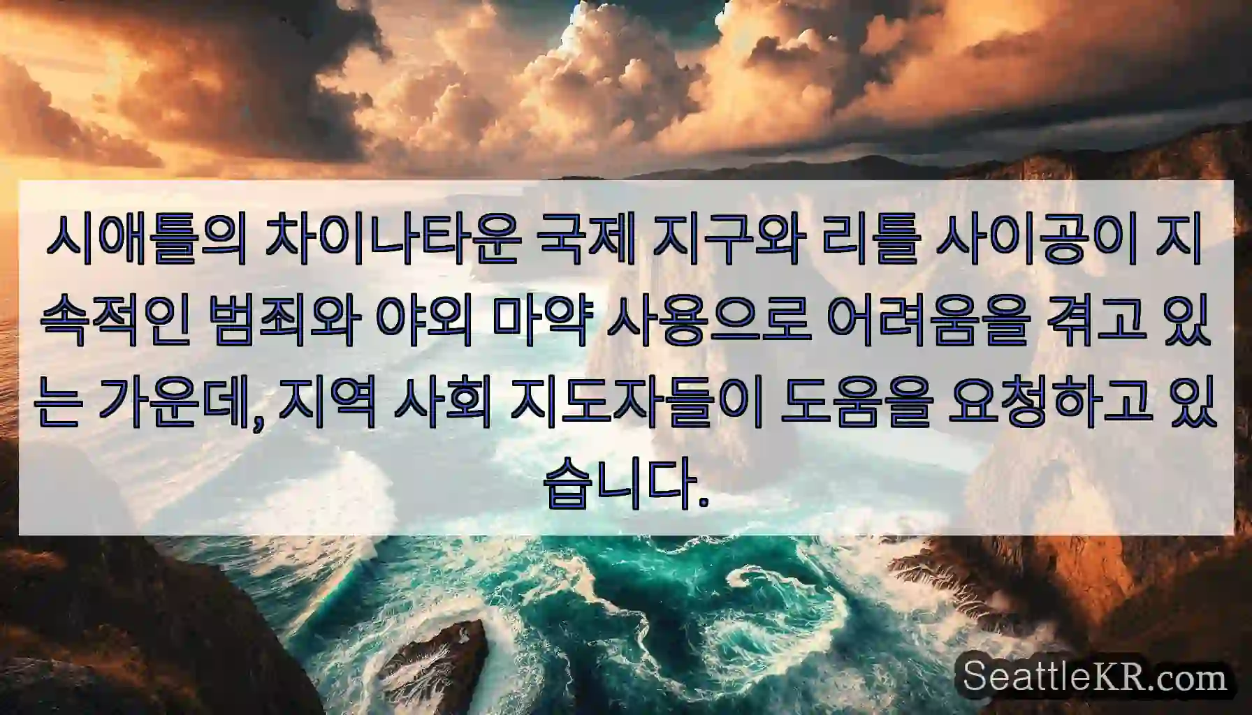 시애틀의 차이나타운 국제 지구와 리틀 사이공이 지속적인 범죄와 야외 마약 사용으로