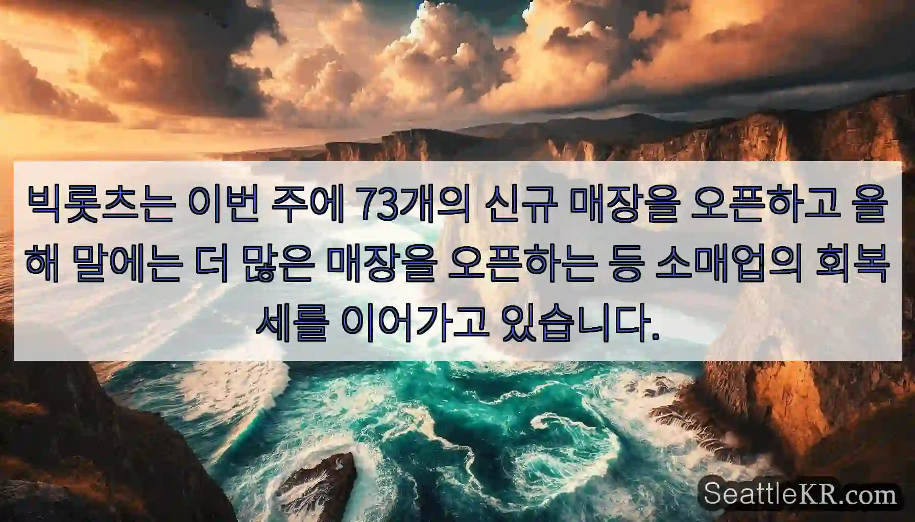 빅롯츠는 이번 주에 73개의 신규 매장을 오픈하고 올해 말에는 더 많은 매장을 오픈하는