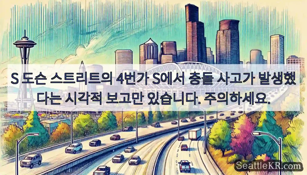 S 도슨 스트리트의 4번가 S에서 충돌 사고가 발생했다는 시각적 보고만 있습니다.