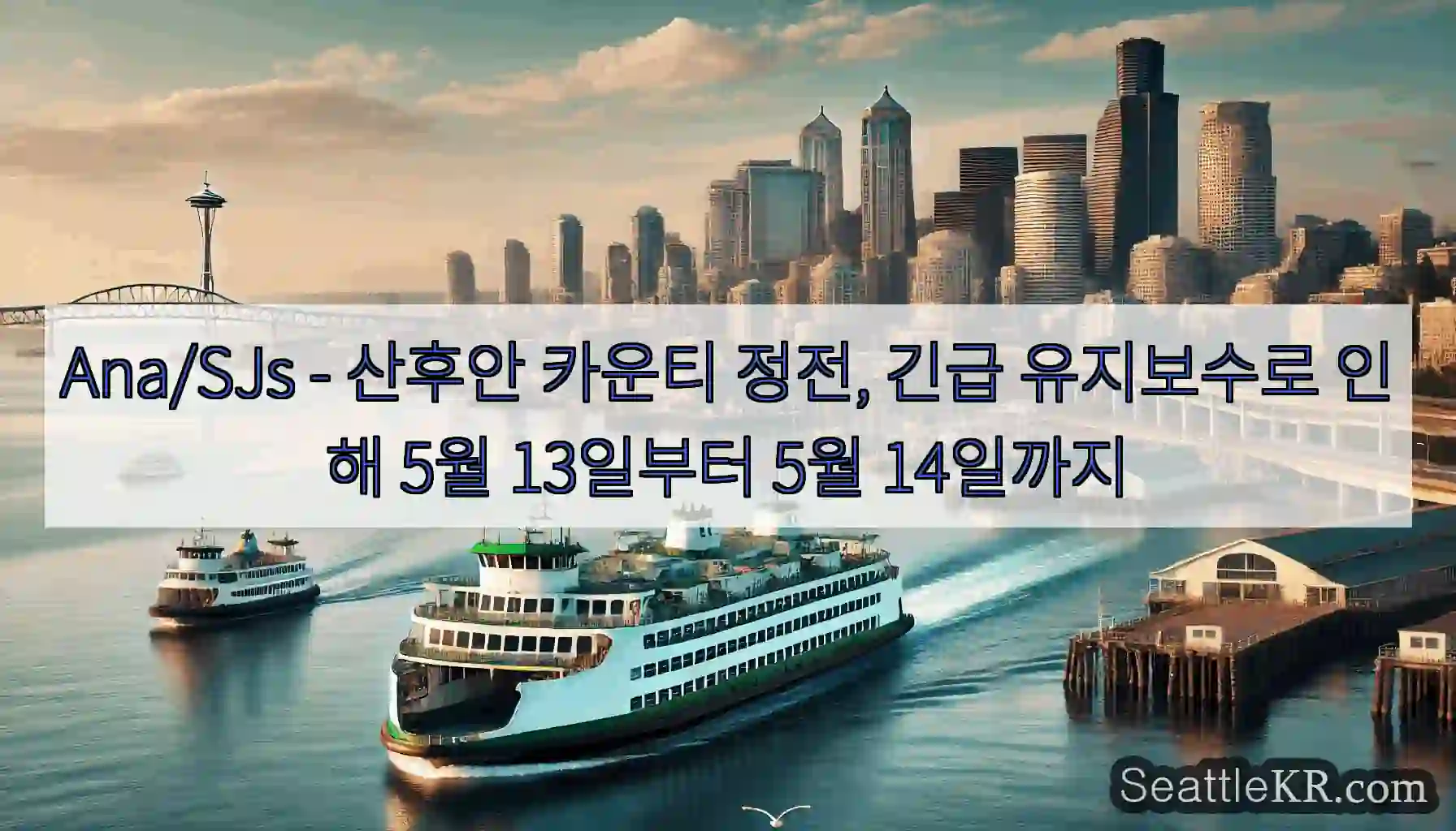 Ana/SJs - 산후안 카운티 정전, 긴급 유지보수로 인해 5월 13일부터 5월