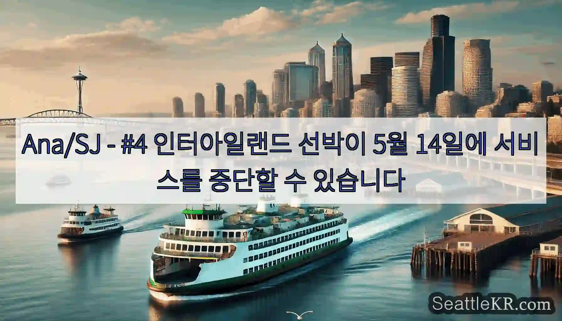 Ana/SJ - #4 인터아일랜드 선박이 5월 14일에 서비스를 중단할 수 있습니다