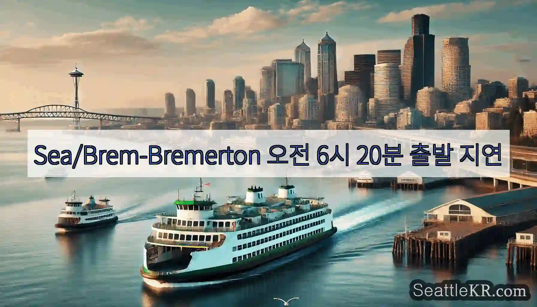 Sea/Brem-Bremerton 오전 6시 20분 출발 지연