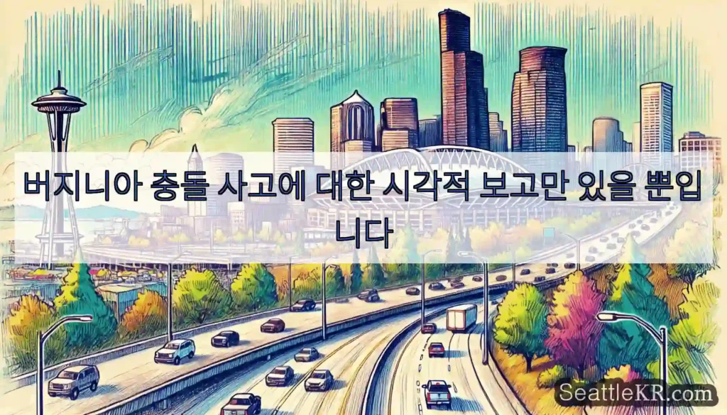 버지니아 충돌 사고에 대한 시각적 보고만 있을 뿐입니다