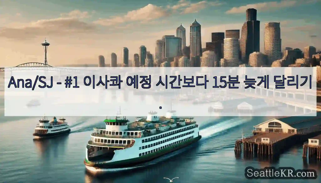 Ana/SJ - #1 이사콰 예정 시간보다 15분 늦게 달리기.