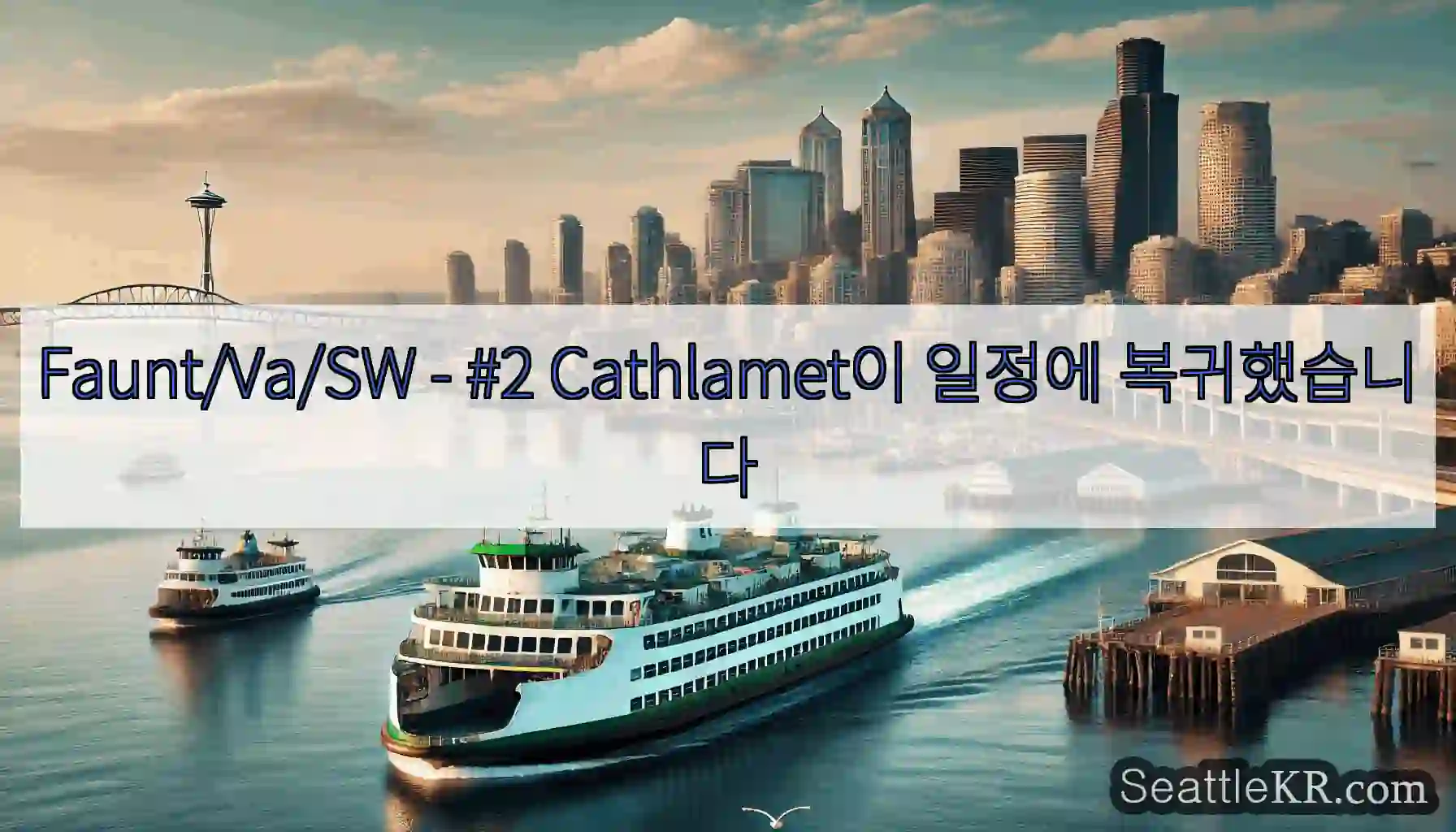 Faunt/Va/SW - #2 Cathlamet이 일정에 복귀했습니다