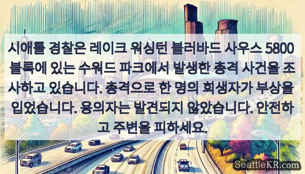 시애틀 경찰은 레이크 워싱턴 블러바드 사우스 5800 블록에 있는 수워드 파크에서 발생한