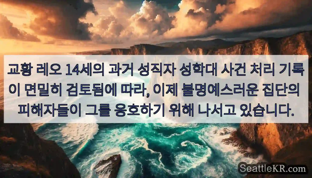 교황 레오 14세의 과거 성직자 성학대 사건 처리 기록이 면밀히 검토됨에 따라, 이제