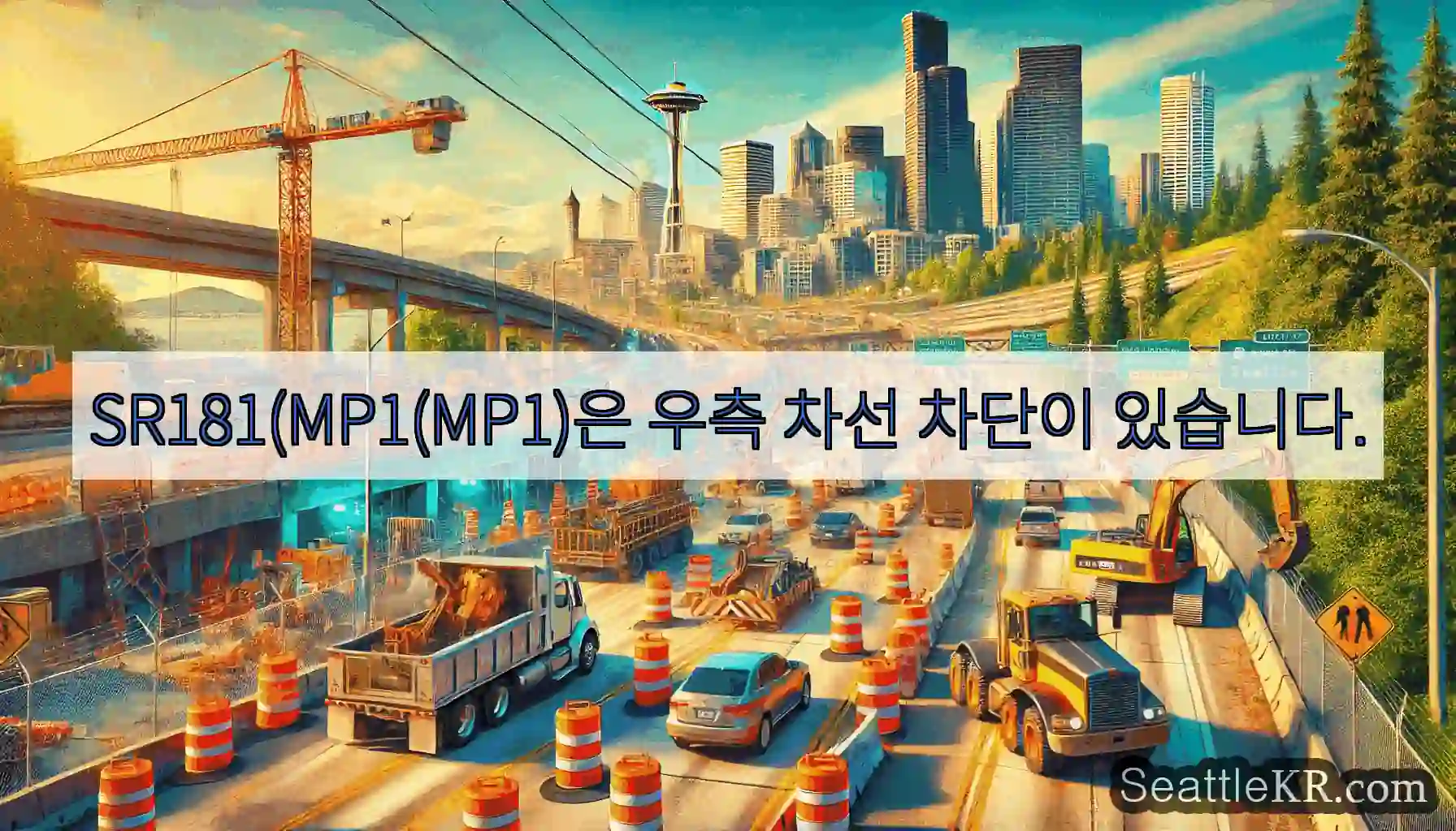 SR181(MP1(MP1)은 우측 차선 차단이 있습니다.