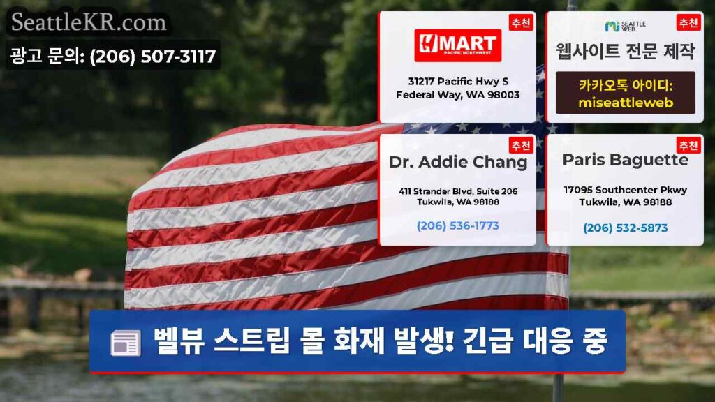 벨뷰 스트립 몰 화재 발생! 긴급 대응 중