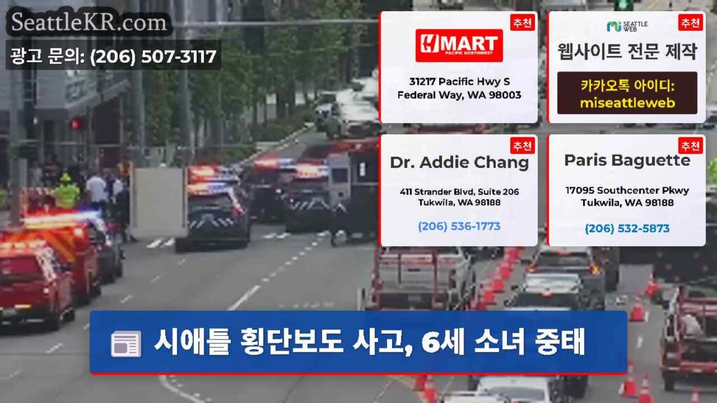 시애틀 횡단보도 사고, 6세 소녀 중태