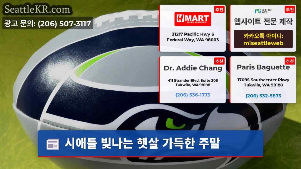시애틀 빛나는 햇살 가득한 주말