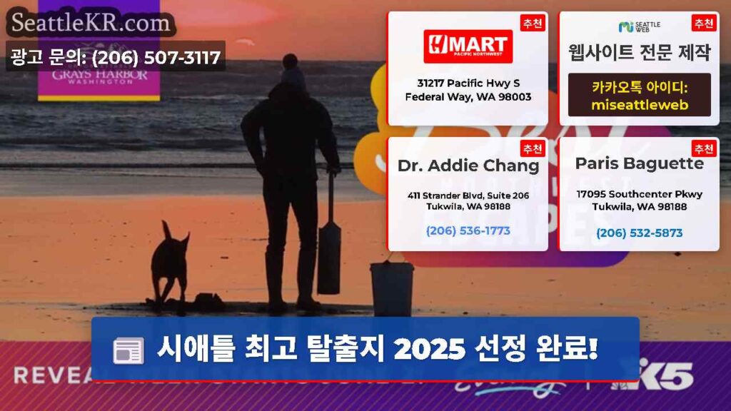 시애틀 최고 탈출지 2025 선정 완료!